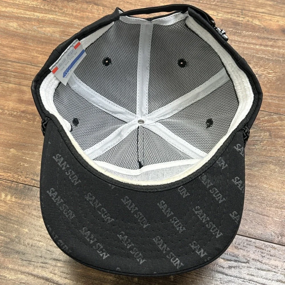 John Deere Ison‎ Equipment Simply the Best Black Yellow Trucker Hat Vtg SnapBack